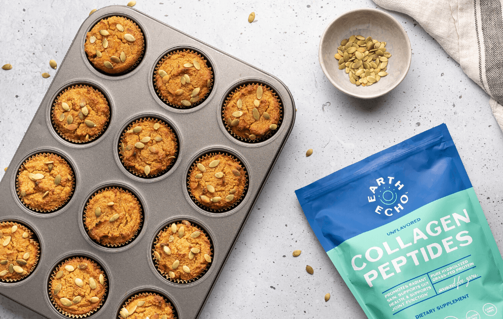Healthy Gluten-Free Pumpkin Spice Collagen Muffins