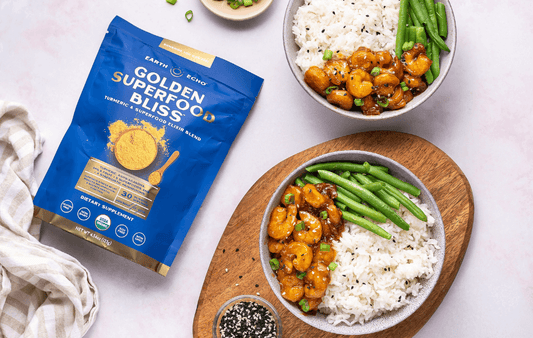 This Golden Spiced Sweet Chili Shrimp Recipe Is Healthy, Easy, & Flavorful