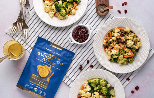 A Salad You'll Actually Crave: Broccoli & Cauliflower Salad With Spiced Almond Dressing