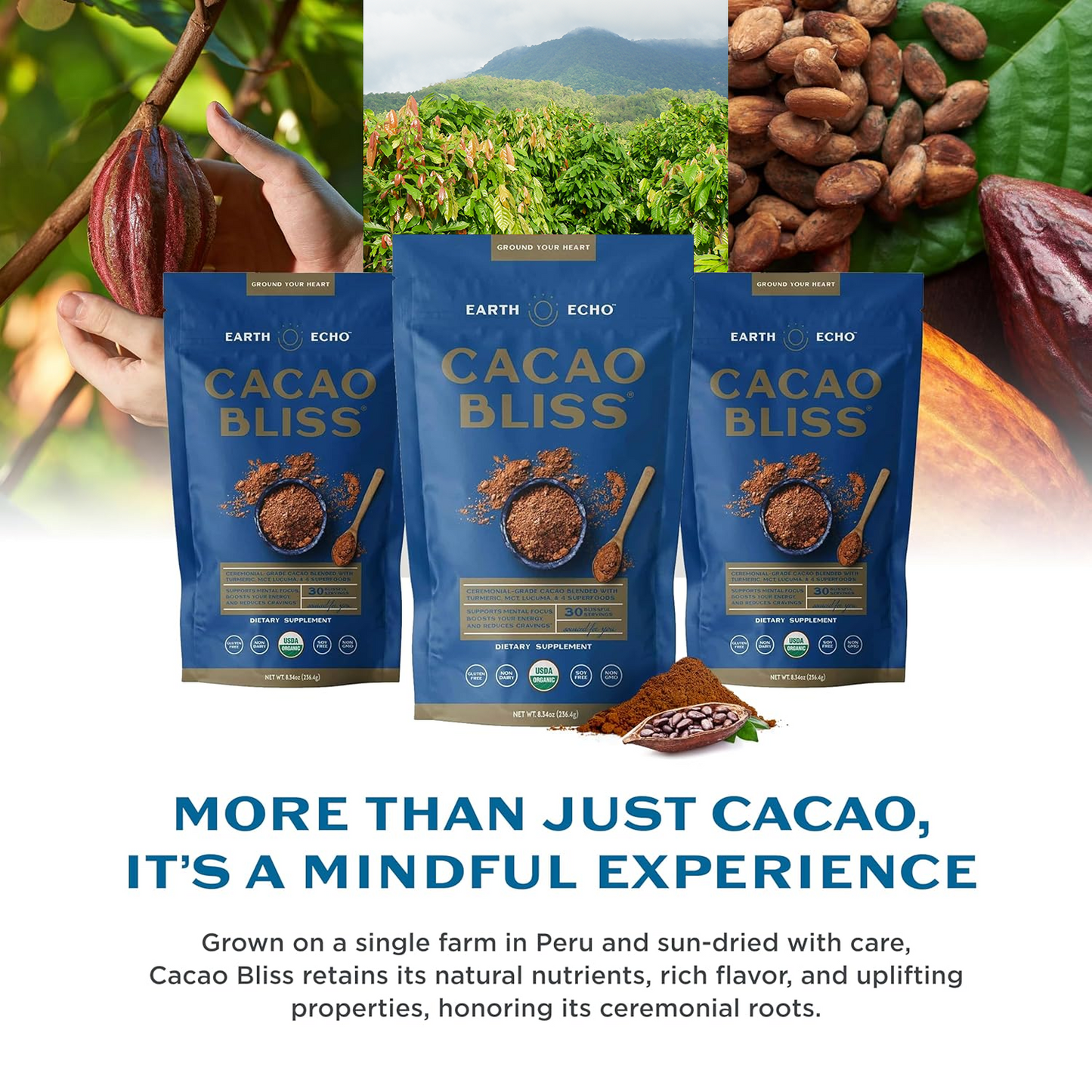 30-Day Supply of Cacao Bliss + FREE Starter Kit